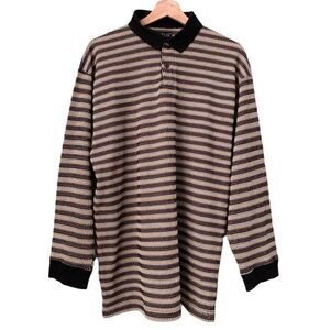 Montage Pour Homme Stripped Long Sleeve Top in Size Large